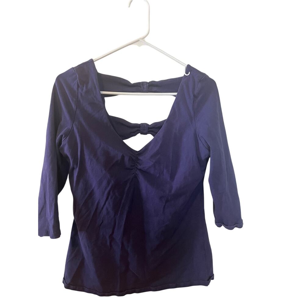 Bra Tops Branded Scoop Neck Sports Bra in Purple